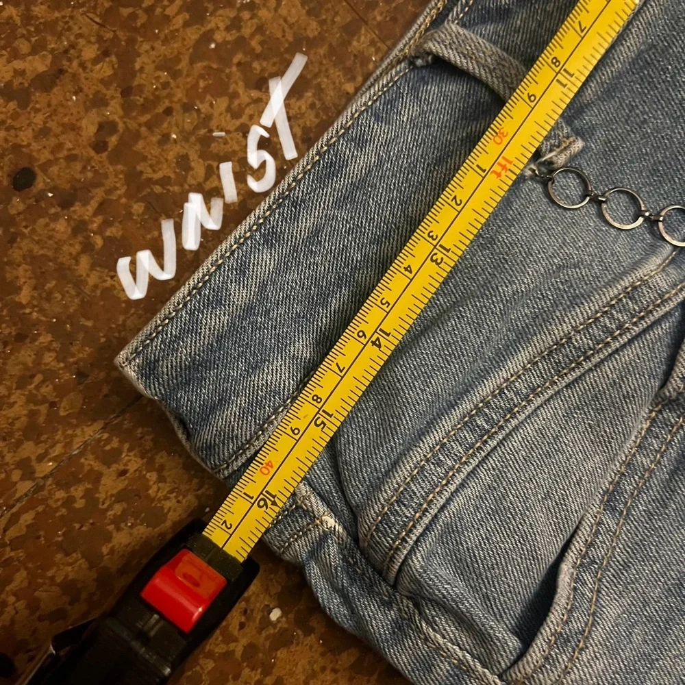 Upcycled Old Navy Super Skinny Mid Rise Jeans Women’s 10 - Picture 13 of 16